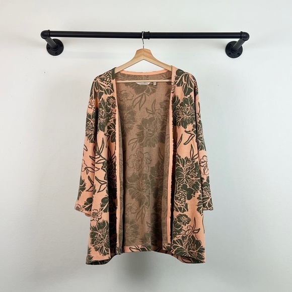 Soft Surroundings Women’s Plus Desert Rose Peach Dreams Cardigan - Picture 3 of 6